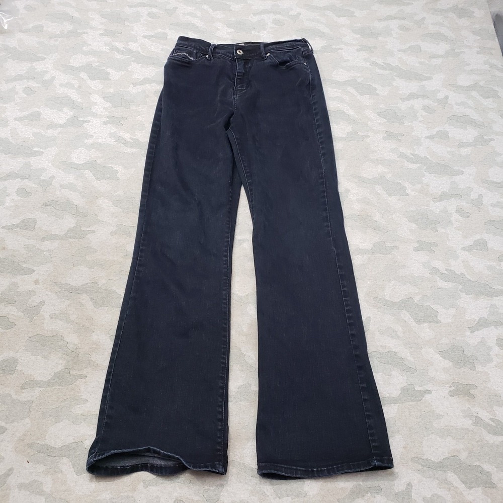 Levis 512 Jeans Womens 8M Blue Bootcut Perfectly Slimming Denim Dark Wash